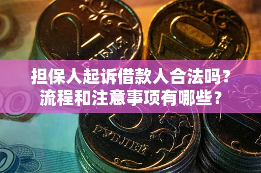 北京担保人起诉借款人合法吗？流程和注意事项有哪些？