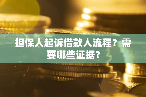 北京担保人起诉借款人流程？需要哪些证据？