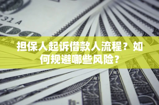 北京担保人起诉借款人流程？如何规避哪些风险？