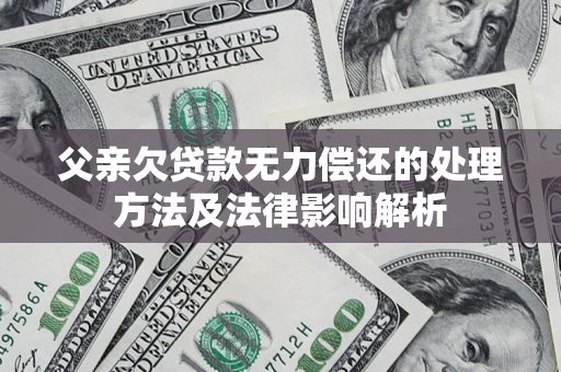 北京父亲欠贷款无力偿还的处理方法及法律影响解析